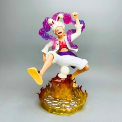 Mô Hình OnePiece Luffy gear 5 tai thỏ Đế Lửa siêu đẹp Cao 22cm - Nặng 500gram , Figure OnePiece - có vỏ hộp màu