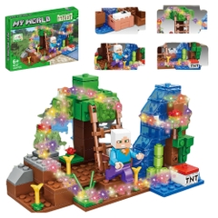 Đồ Chơi Lắp Ghép Lego My world minecraft - 132 hạt - Full Box - Sku : LG-44-03 - K55-T4-S3