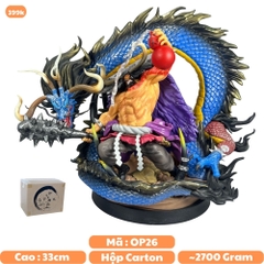 Hàng Loại 2 - Mô Hình OnePiece Kaido có rồng siêu đẹp cao 33cm - Figure OnePiece - Có Hộp Carton - N2