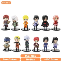 Mô hình đồ chơi - Combo 12 nhân vật Naruto Sasuke Sakura Gaara Itachi Kakashi Hinata Jiraira ... - Naruto - No Box - N3-K39-T1-S1