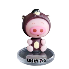 Mô Hình Lắc Đầu Lợn 12 con giáp siêu dễ thương - house . ngựa - Đế dính nam châm - Cao 10.5cm Nặng 200gram - Full Box - N3-K25-T1-S1