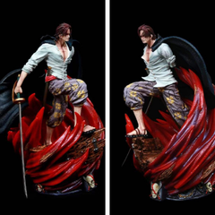 Hàng Loại 1 - Mô Hình đồ chơi - Tứ Hoàng Shanks Tóc Đỏ - One Piece - Cao 39cm - Nặng 1.8Kg - OnePiece - Hộp Carton - N1-K43-T5-S1