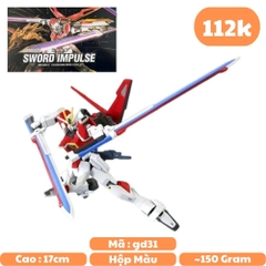 Mô hình GundamXG Gundam SWORD IMPULSE - Cao 17cm - nặng 150gram - Có Box : Box màu - SKU : 00-21 - Figure Gundam - Có hộp màu - N1-K14-T3-S1