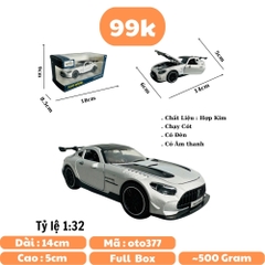 Mô Hình xe mẹc xám Amg tỉ lệ 1:32 Hợp kim có thể mở cửa - bánh sau chạy cót - Dài 14cm - rộng 6cm - cao 5cm - nặng : 500gram - FULL BOX : box màu SKU : oto377 n3-k1-t3-s2