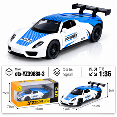 Mô Hình xe oto Porsche 918 Weissach hợp kim , tỉ lệ 1:36 - Dài 12.5cm - rộng 5.2cm - cao 3cm - SKU : oto-YZ39888-3 - ( Vat : 103-01-35 )