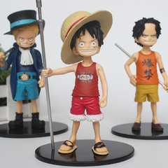 Mô hình đồ chơi - Combo cả ae Luffy Zoro Sanji ACE Sabo lúc nhỏ siêu đẹp Cao 15cm -  One Pece - No Box - N3-K43-T3-S1