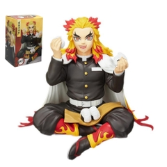 Mô Hình Kimetsu No Yaiba Viêm Trụ dáng ngồi cao 12cm - Figure Thanh gươm diệt quỷ - Có Vỏ Hộp màu