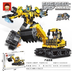 Đồ Chơi Lắp Ghép TRANFORMER Vàng 2 in1 - Lắp được Robot và Xe - Nặng : 1000gram - Full Box - SKU : LG-21-8