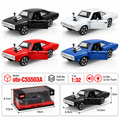 Xe thể thao nhiều màu sắc chất liệu hợp kim , Có Đèn và Âm Thanh , tỉ lệ 1:32 : SKU : oto-C55503A ( Vat : 103-01-60 )