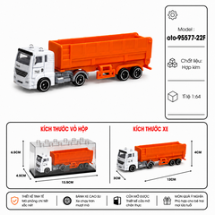Xe Chở Hàng , chất liệu bằng hợp kim , có hộp meca trưng bày ,  tỉ lệ 1:64 - SKU: oto-95577-22F ( VAT : 103-01-25 ) - K154-T2-S1