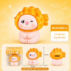 Mô Hình Các Con Vật Cosplay Món Ăn Cá Nướng size nhỏ KT 16.8*16.3*12.1 cm -  SKU : MH-BY0004-1 ( VAT : 002-09-60 )