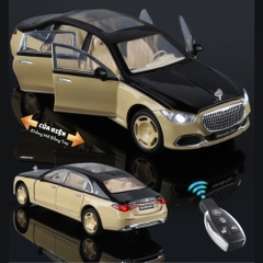 Mô Hình Xe Oto Maybach S680 tỉ lệ 1:24 , Hợp kim , có âm thanh , có đèn , có điều khiển mở cửa - Dài 20cm - rộng 8cm - cao 7.4cm - FULL BOX : box - SKU: YC001 - (VAT: 003-01-230)