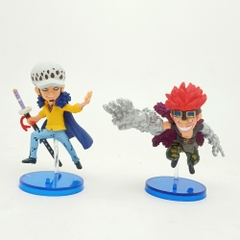 Mô hình OnePiece Bộ 6 nhân vật Luffy Ussop Franky Kid Boa Law - Cao 7cm - nặng 500gram - Figure OnePiece - No Box - N3-K42-T2-S3