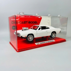 Mô Hình Xe đua trắng tỉ lệ 1:24 Hợp kim có thể mở cửa - Âm thanh Đèn - Dài 22cm - rộng 9cm - cao 6.3cm - nặng : 800gram - FULL BOX : box màu SKU : oto473j -  K55-T3-S9