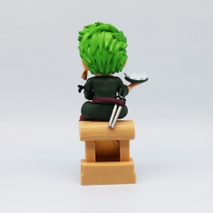Mô Hình OnePiece Zoro Chibi Dáng ngồi - Cao 15cm - nặng 130gram - Phụ kiện : đế -  Figure OnePiece -  No box - N1-K53-T1-S1