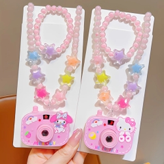 Dây Đeo Cổ Máy Ảnh Chiếu Hình Cute Kuromi Phát Sáng Xinh Xắn - Cao 5.8cm Dài : 5.4cm - Nặng : 50gram - boc túi - no box