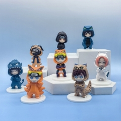 Mô Hình bộ 8 naruto cosplay động vật - Cao : 9cm - Nặng : 290gram - Figure Naruto - Bọc Túi - No Box N3-K60-T4-S3