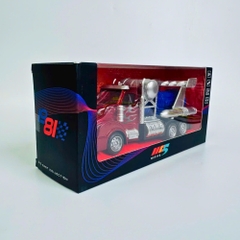 Mô Hình Xe công phản lực đầu đỏ Hợp kim - bánh sau chạy cót - tạo khói - Dài 17cm - rộng 5.5cm - cao 6.5cm - nặng : 300gram - FULL BOX : box màu SKU : oto536b - K53-T4-S2