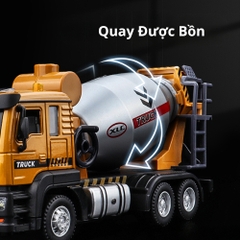 Mô Hình Xe Tải Chở Bồn Bê Tông , tỉ lệ 1:28 , chất liệu hợp kim - Dài 18cm - rộng 6cm - cao 9cm - SKU : oto-ST99-G2A - ( VAT : 003-02-100 ) - K88-T1-S4