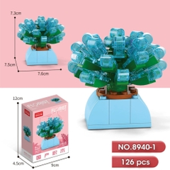 Bộ lắp ghép Hoa 126pcs . SKU: LG-8940-1 ( VAT 001-06-11 ) K130-T1-S1