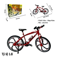Mô Hình xe đạp địa hình 1:8 Hợp kim - Dài 19.5cm - rộng 6cm - cao 11.5cm - nặng ~ 500gram - FULL BOX : box màu SKU : XYB2021 - (VAT: 003-04-40)