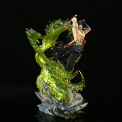 Mô Hình OnePiece Zoro trạng thái chiến đấu Cao : 29cm - có led siêu ngầu - Figure OnePiece - Hộp Màu - K27-T4-S2-3