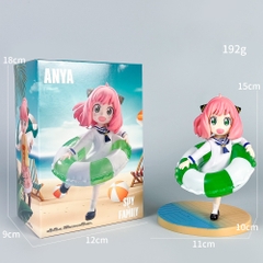 MÔ HÌNH ANYA FORGER - SPY X FAMILY - TANTEI-GOKKO Đeo Phao - Cao : 15cm - Nặng : 200gram - Hộp Màu - K19-T3-S8