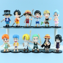 Mô Hình OnePiece bộ 12 nhân vật chibi OnePiece Blind Box - Cao : 7-9cm - Nặng : 200gram - Figure OnePiece - Hộp Màu n3-k59-t2-s3