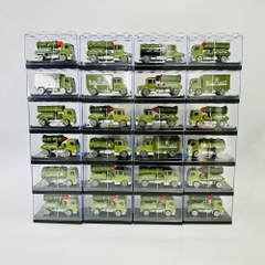 ( GIá 1 Xe - 1 Lốc 24 xe - Đặt Số Lượng 24 ) Xe Quân Sự 1:64 siêu đẹp có bán ngẫu nhiên và theo lốc 24 xe - Xe Hợp Kim Ô Tô Quân Sự -  Cao 33cm Ngang 14cm - Hộp Nhựa Trong - ( VAT : DCM473-10 )
