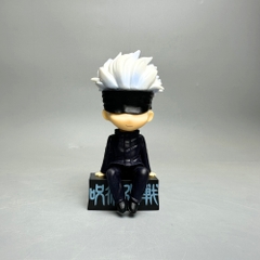Mô Hình Gojo Satoru bịt mắt dáng ngồi - Cao 11cm - nặng 100Gram - Box màu  : bọc túi OPP - Figure anime Jujutsu Kaisen - N1-K40-T2-S3