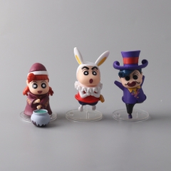 Mô Hình bộ 6 Shin bút chì - Cao 7-9cm - nặng 300gram - Figure Cậu Bé Bút Chì - bọc túi OPP - Hộp Màu - Hm37 N3-K37-T2-S1