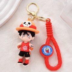 móc khóa luffy chống tay - dây dài 11cm mô hình cao 6cm - nặng : 50gram - no box N3-T3