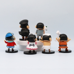 Mô Hình bộ 6 Shin bút chì cosplay - Cao 7-10cm - nặng 300gram - Figure Cậu Bé Bút Chì - bọc túi OPP - Hộp Màu - HM126 N3-K34-T2-S1