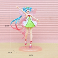 Mô Hình Hatsune Miku dáng đứng múa - Cao 20cm - nặng 200Gram - Figure Miku - Có Hộp màu - N1-K54-T3-S2