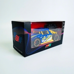 Mô Hình Xe phản lực màu xanh dương lé vàng Hợp kim - bánh sau chạy cót - tạo khói - Dài 14cm - rộng 6cm - cao 5cm - nặng : 300gram - FULL BOX : box màu SKU : oto538a - K53-T1-S4