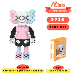 MÃ 2716 - Kaws Xanh Hồng - Sỉ Lẻ 69k - Sỉ Thùng 59k - Thùng 24 con