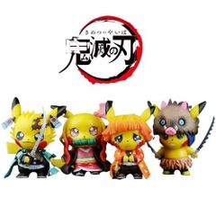 Bộ 4 pikachu cosplay - No Box - N3-K38-T1-S1