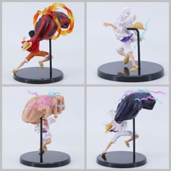 Mô hình OnePiece bộ 4 trạng thái luffy chiến đấu- Cao 9-14cm - nặng 500gram - Phụ kiện : Đế - Figure One Piece - No Box - N3-K42-T3-S3