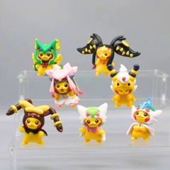 Mô hinh bộ 7 Pikachu cosplay siêu dễ thương . Cao 7cm , nặng 450gram - No Box -  K32-T2-S9
