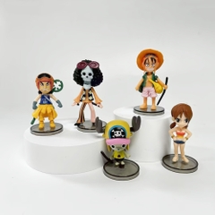Mô Hình OnePiece bộ 9 nhân vật team luffy - cao 5-7cm - nặng 223gram - Figure One Piece - Bọc Túi Opp - No Box n3-st2