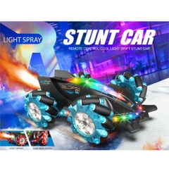 Đồ chơi xe đua điều khiển từ xa 1:12 đèn nhiều màu - Phun Sương Tạo khói - Dài 26cm - Rộng 19.5cm - Cao 11.5cm - Full Box -  K55-T4-S9