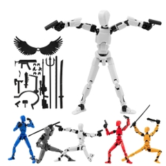 Bán 20 cái - Giá 16.5k 1 cái - Mô Hình Lắp Ghép Dummy 3D có 6 cánh có đế + nhiều vũ khí đi kèm  - Chiều Cao : 20cm Nặng : 150gram - No Box N1-T2
