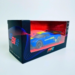 Mô Hình Xe Đua Xanh Vạch Vàng tỉ lệ 1:36 Hợp kim có thể mở cửa - bánh sau chạy cót - Dài 12.5cm - rộng 5.5cm - cao 3.5cm - nặng : 300gram - FULL BOX : box màu SKU : oto535b - K53-T2-S8