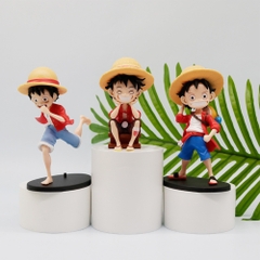 Mô Hình OnePiece Bộ 3 Luffy Cao ~ 13cm nặng 300g - One Piece - Bọc Túi Opp -  Box màu  - N1-K41-T2-S3