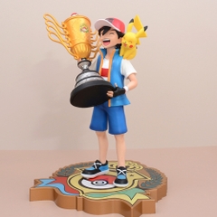 Hàng Cao Cấp -  Mô Hình Pokemon Satoshi cầm cúp bản cao cấp - Cao : 28cm - Nặng : 800gram - Figure pokemon - Full Box - N3-T5