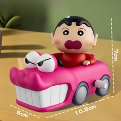 Mô Hình shin lái khủng long chạy cót - Cao : 7cm Nặng : 200gram - Mô Hình Shin - Hộp Màu