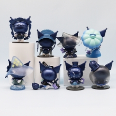 Hàng Cao Cấp - Mô hình kuromi Bộ 8 Melody Gemini Pudding Dog Cinnamon Dog Kuromi có đế - cao 7.5 - 9cm - Nặng 500gram - No box - N3-K36-T1-S2