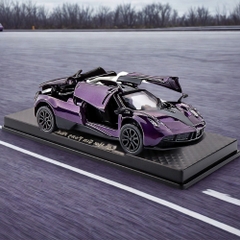 Mô Hình Xe Pagani Huayra tỉ lệ 1:43 Hợp kim có thể mở cửa - bánh sau chạy cót - Dài 10.5cm  - rộng 4.5cm - cao 2.6cm - FULL BOX : box màu SKU : oto552a - (VAT: 003-01-35) - K54-T2-S4