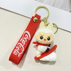 Móc Khóa labubu trượt tuyết - Dây móc dài : 10cm - Mô Hình Cao : 6cm - Nặng : 50gram - No Box : bọc túi OPP K76-T6-S6