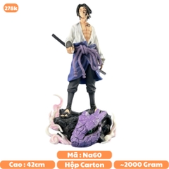 Mô Hình Naruto Sasuke dáng đứng siêu ngầu có base cao - 42cm - Nặng - 2000gram - Figure Naruto - Box xốp Hộp carton - N3-T5